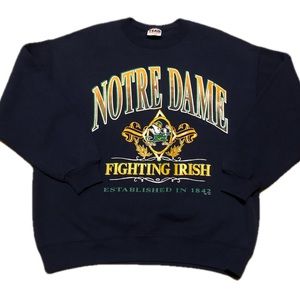 Vintage Notre Dame Crewneck Sweater